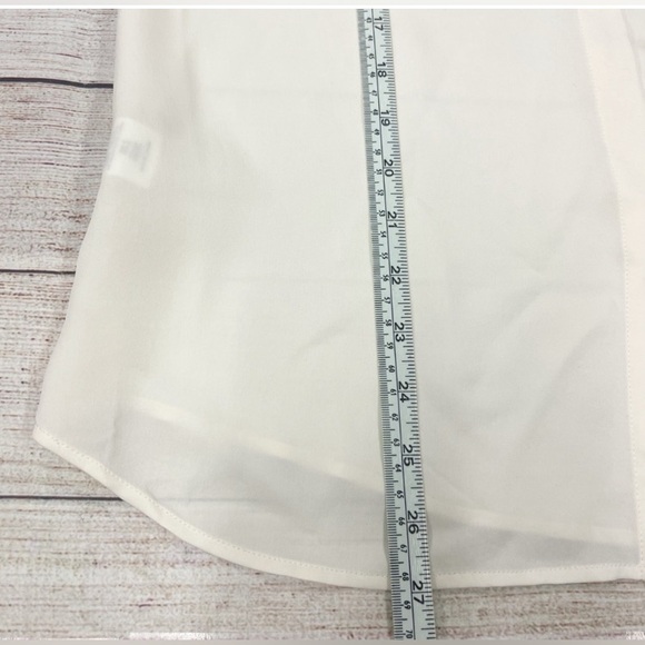 Cream Silk Theory Blouse Medium - Picture 2 of 10
